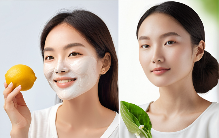 천연화장품 유산균 화장품 효과 - **The Ingredient Detective: Decoding Probiotic Skincare**
    A vibrant, well-lit flat lay compositi...