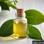 천연화장품 원료 종류 - A bright, fresh skincare flat lay featuring natural antioxidant ingredients: a clear glass bottle of...